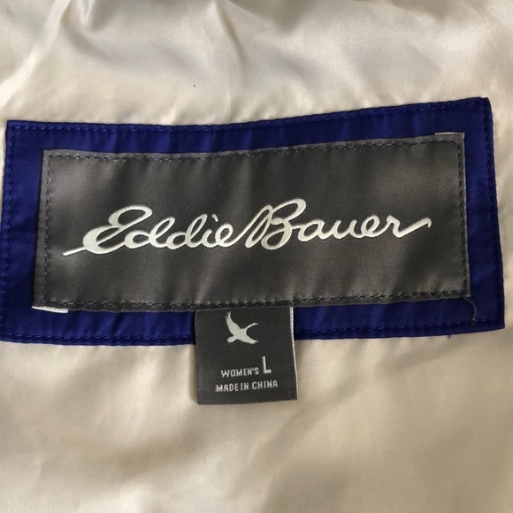 Eddie Bauer Vest Womens Blue Jacket Puffer Down Quilted Lightweight Size L - Picture 10 of 13